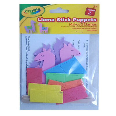 Crayola Llama Stick Puppets RRP 1 CLEARANCE XL 99p